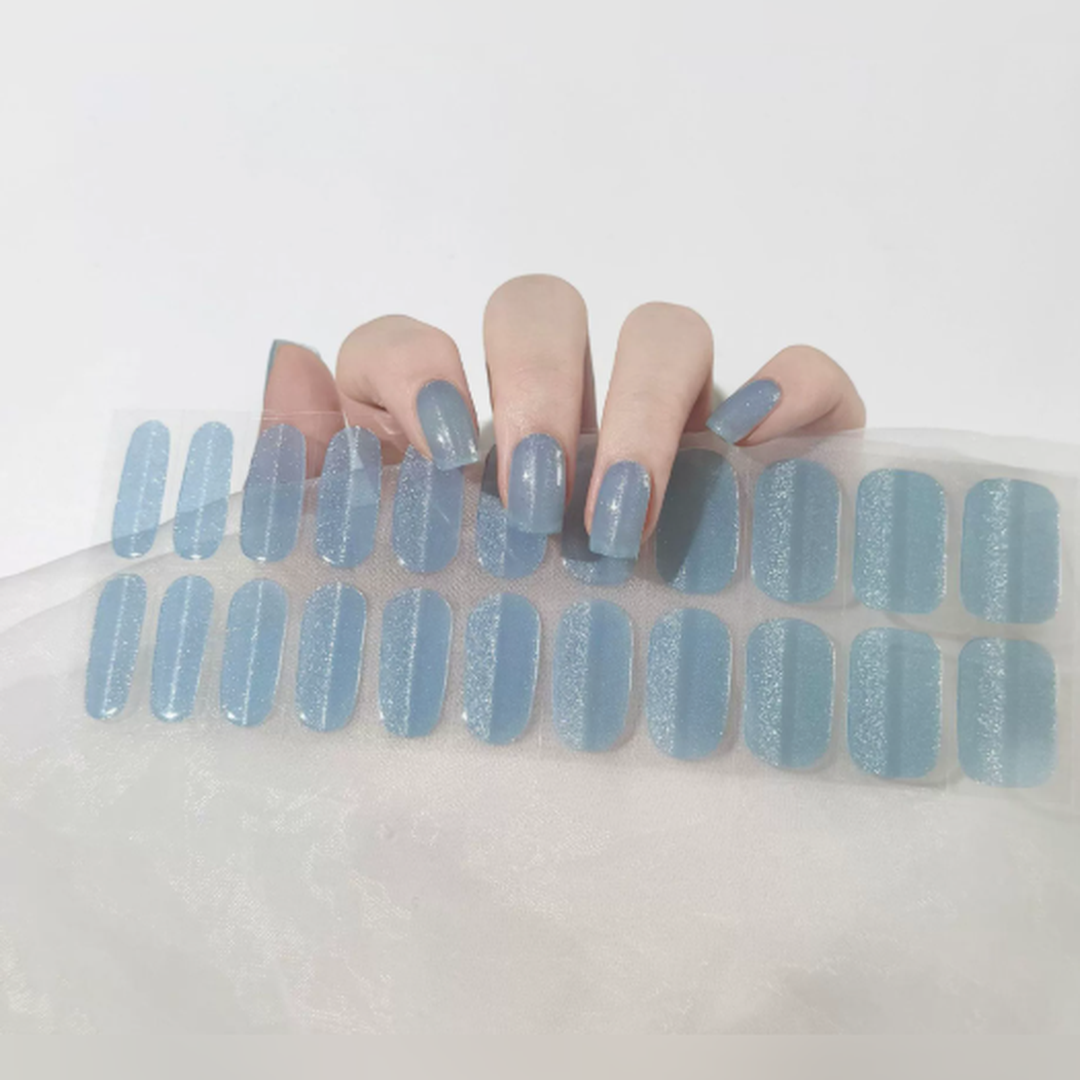 Vairely Frost Blue Shimmer