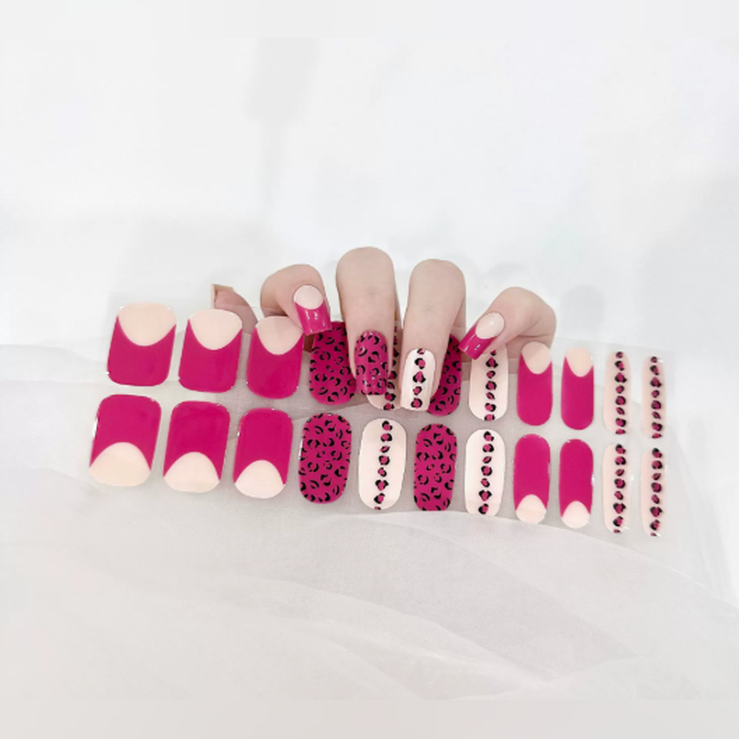 Vairely Fuchsia Leopard Mix