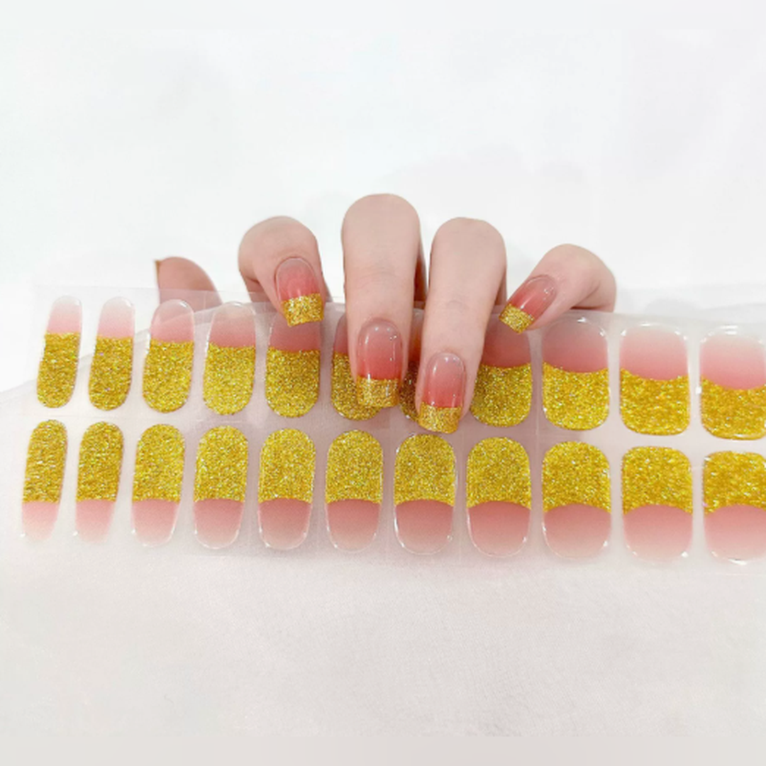 Vairely Golden Glitter French