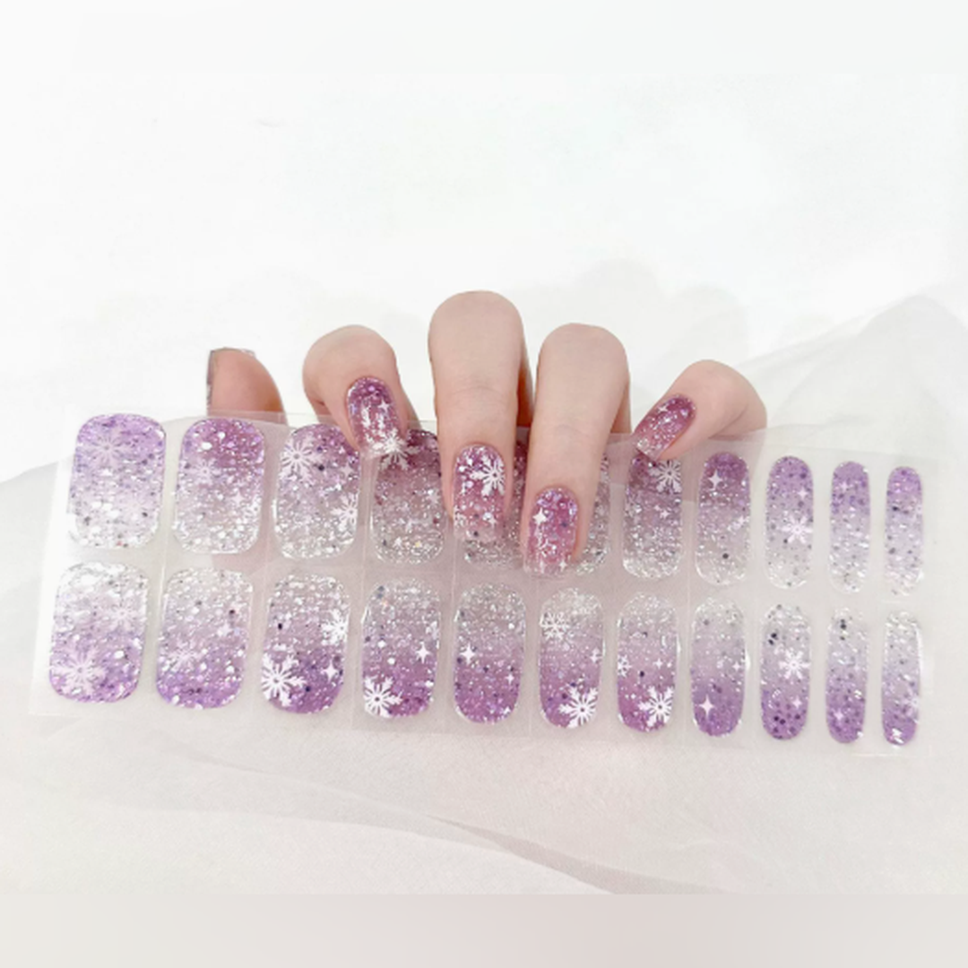 Vairely Lilac Snowflake Glitter