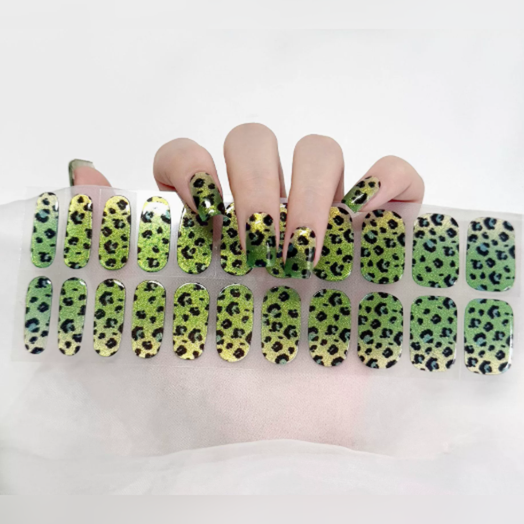 Vairely Lime Leopard
