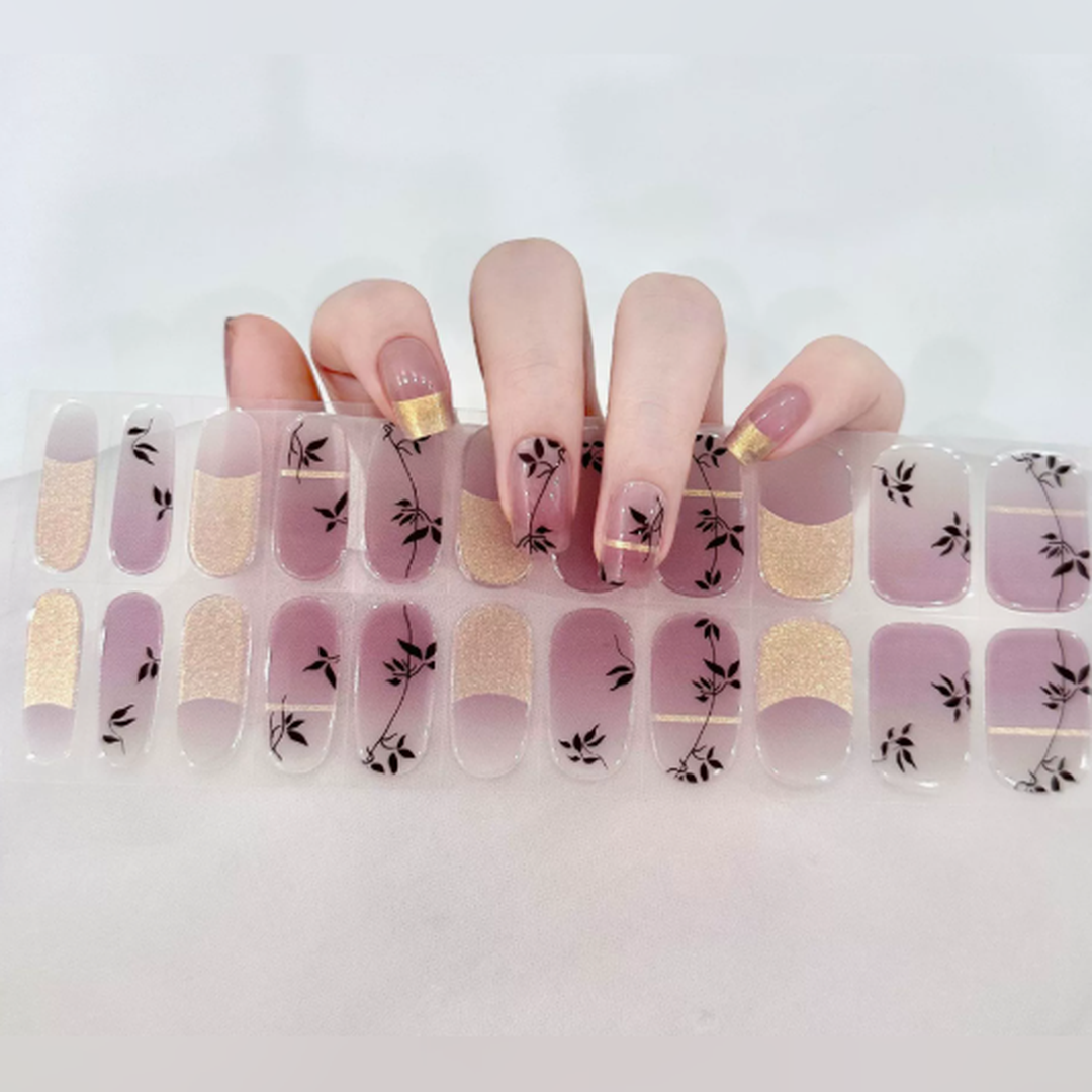 Vairely Mauve Botanical Gold