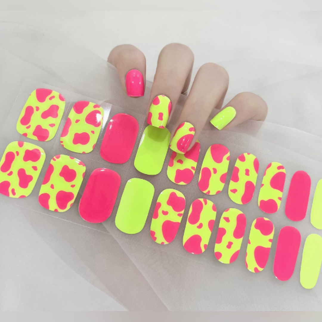 Vairely Neon Cow Print