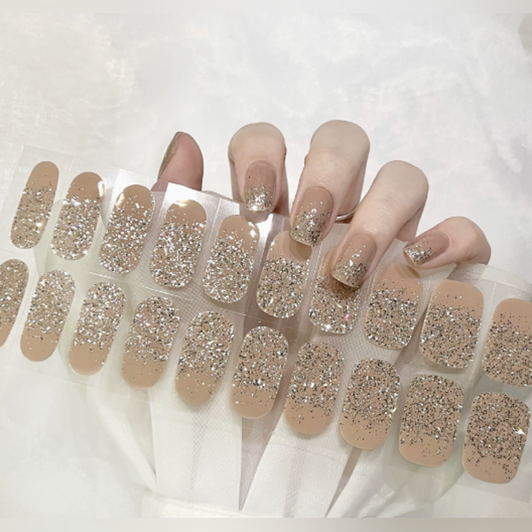 Vairely Nude Gold Confetti