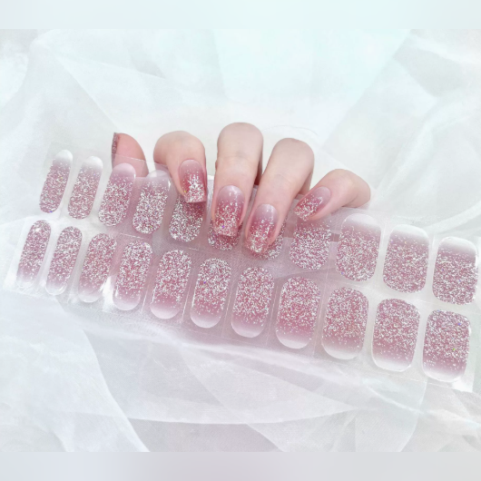 Vairely Rose Glitter Ombre