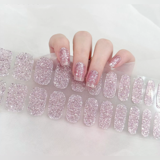 Vairely Rose Silver Glitter