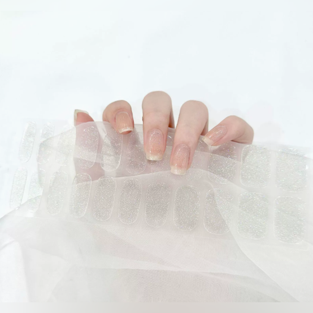 Vairely Sheer White Shimmer